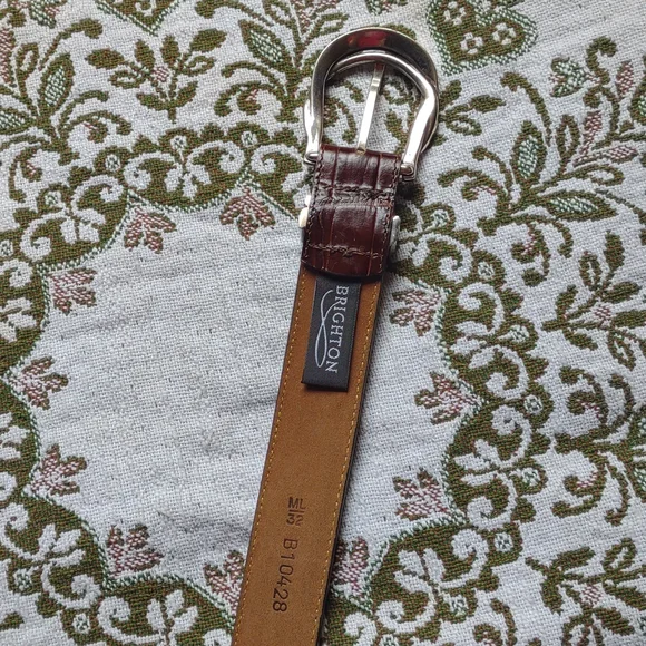 Brighton Leather Brown Belt Size 32 - Picture 3 of 11